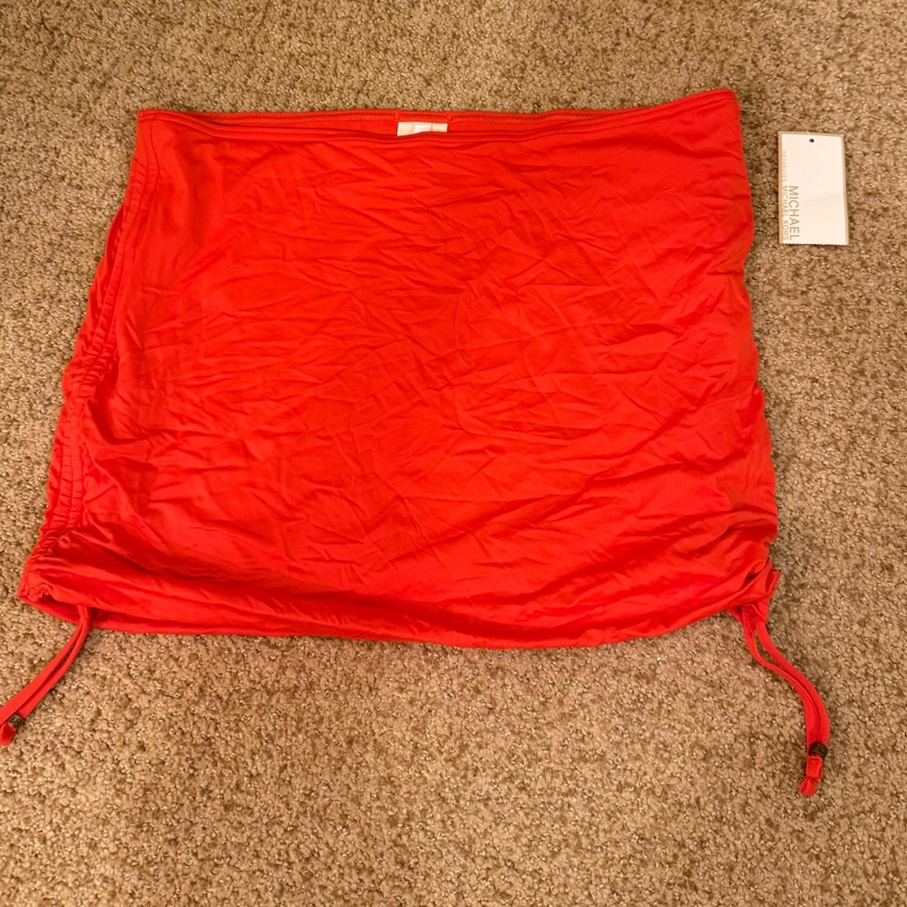 NEW WITH TAGS Micheal Kors red/orange tube top